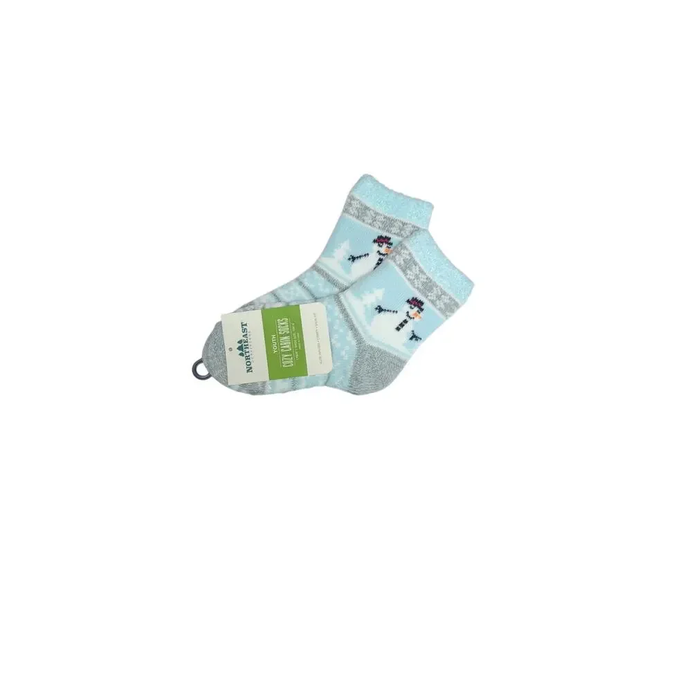 Northeast Outfitters Cozy Cabin Youth Festive Ankle Icon Socks